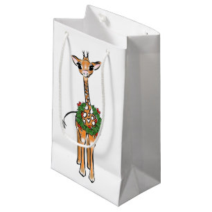 Sacola Para Presentes Pequena Baby Giraffe - feliz e brilhante