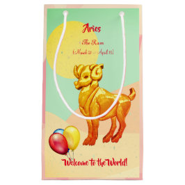 Sacola Para Presentes Pequena Baby Ram Aries Zodiac (21 de março-19 de abril)