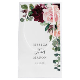 Sacola Para Presentes Pequena Bag Burgundy Hotel Blush Bift