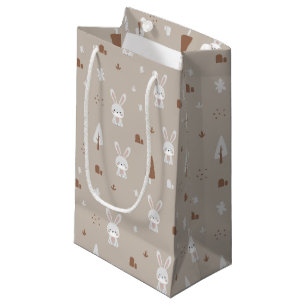 Sacola Para Presentes Pequena Bag de presentes do padrão do coelho adorável