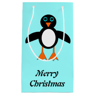 Sacola Para Presentes Pequena Bag de presentes personalizados de pinguim bonito