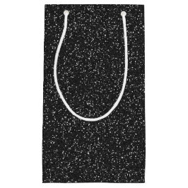 Sacola Para Presentes Pequena Bag Glitter Glitter Preto