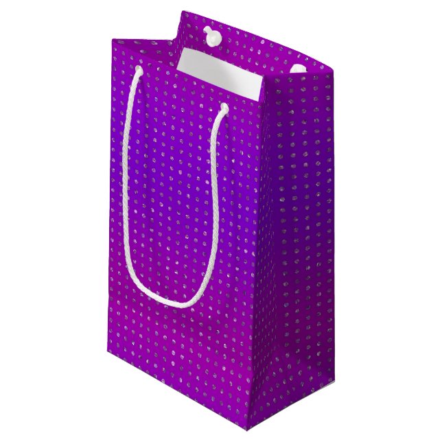 Sacola Para Presentes Pequena Bag Sparkly Gift (Frente inclinada)