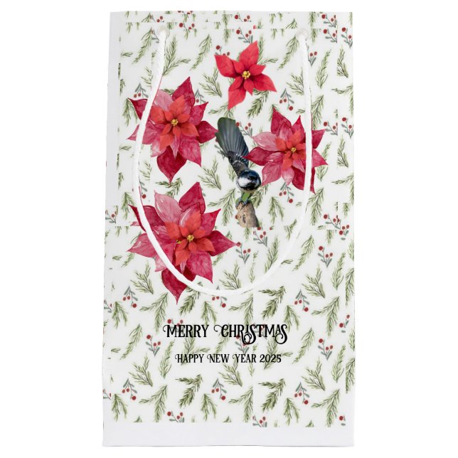 Sacola Para Presentes Pequena Bagagens de presentes de Natal (Frente)