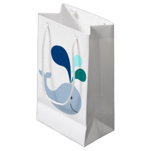Sacola Para Presentes Pequena Baleia