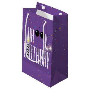 Sacola Para Presentes Pequena Balões de aniversário e minhocas Pequenos Saco-Pre