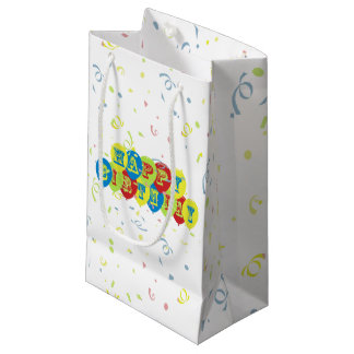 Sacola Para Presentes Pequena Balões do feliz aniversario