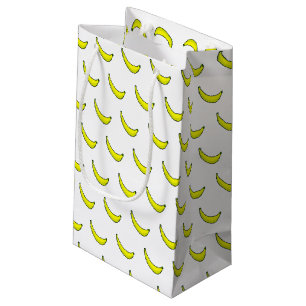Sacola Para Presentes Pequena Bananas - Pequeno Saco Presente