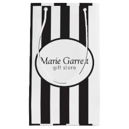 Sacola Para Presentes Pequena Bandas Negras Clássicas Personalizadas