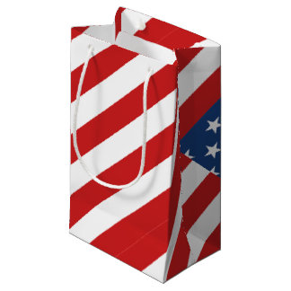 Sacola Para Presentes Pequena Bandeira americana clássica
