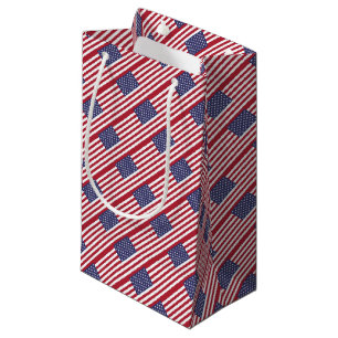 Sacola Para Presentes Pequena Bandeira americana - os Estados Unidos da América