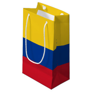 Sacola Para Presentes Pequena Bandeira da bandera De Colômbia de Colômbia