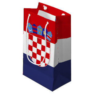 Sacola Para Presentes Pequena Bandeira da Croácia