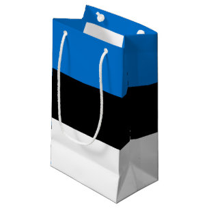 Sacola Para Presentes Pequena Bandeira da Estônia