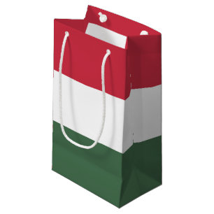 Sacola Para Presentes Pequena Bandeira da Hungria