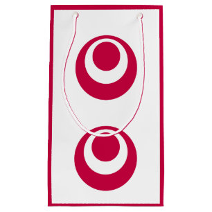 Sacola Para Presentes Pequena Bandeira da Prefeitura de Okinawa, Japão