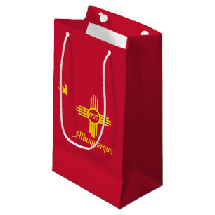 Sacola Para Presentes Pequena Bandeira de Albuquerque, Pequeno Saco Saco do Novo