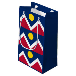 Sacola Para Presentes Pequena Bandeira de Denver, Colorado