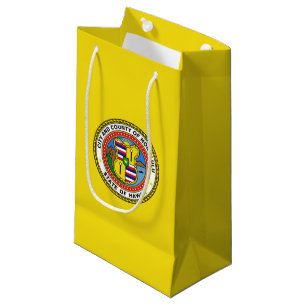 Sacola Para Presentes Pequena Bandeira de Honolulu, Havaí - Pequeno Saco Saco do