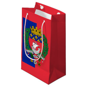 Sacola Para Presentes Pequena Bandeira de Paris, França Small Gift Bag
