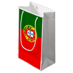 Sacola Para Presentes Pequena Bandeira de Portugal