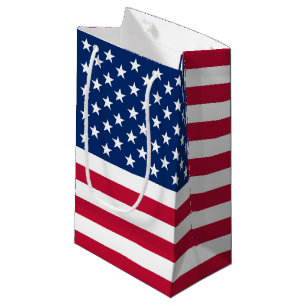Sacola Para Presentes Pequena Bandeira do exército americano EUA de América