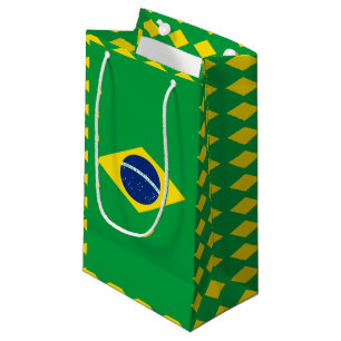 Sacola Para Presentes Pequena Bandeira do Presente Brasil