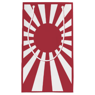 Sacola Para Presentes Pequena Bandeira do Sol Nascente Imperial Japonês, Edo a S