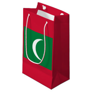Sacola Para Presentes Pequena Bandeira maldiva