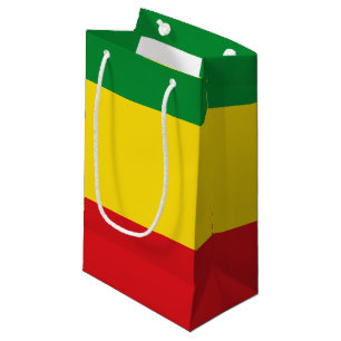 Sacola Para Presentes Pequena Bandeira Rastafári Rasta Etíope