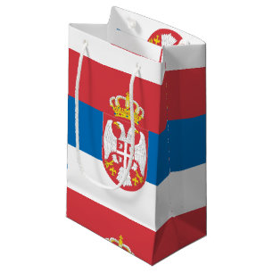 Sacola Para Presentes Pequena Bandeira Sérvia