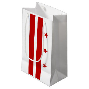 Sacola Para Presentes Pequena bandeira Washington DC