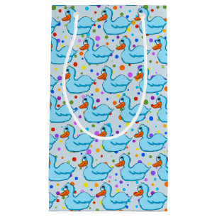 Sacola Para Presentes Pequena Banheira de Presente de Pato Azul