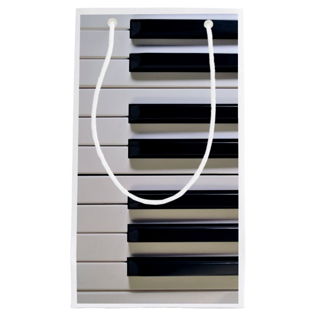 Sacola Para Presentes Pequena Barra de Presente da Chave Piano (Frente)