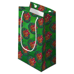 Sacola Para Presentes Pequena Basquete na Fúria de Natal