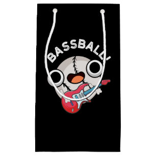 Sacola Para Presentes Pequena Bass Bass Funny Baseball Bass Dark BG