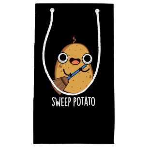 Sacola Para Presentes Pequena Batata doce Engraçada Engraçado Batata Negra BG