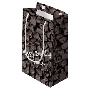 Sacola Para Presentes Pequena batatas de chocolate de aniversário