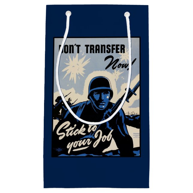 Sacola Para Presentes Pequena Batlefield Beachhead Assault por Guerreiros Americ (Frente)