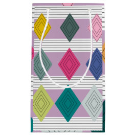 Sacola Para Presentes Pequena Bauhaus Diamond Quilt