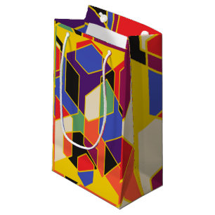 Sacola Para Presentes Pequena Bauhaus Hexágonos