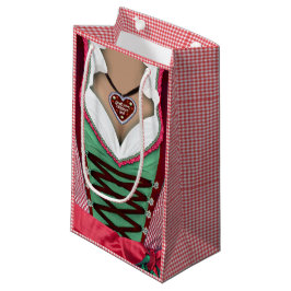 Sacola Para Presentes Pequena Bavarian Dirndl Gift Bag