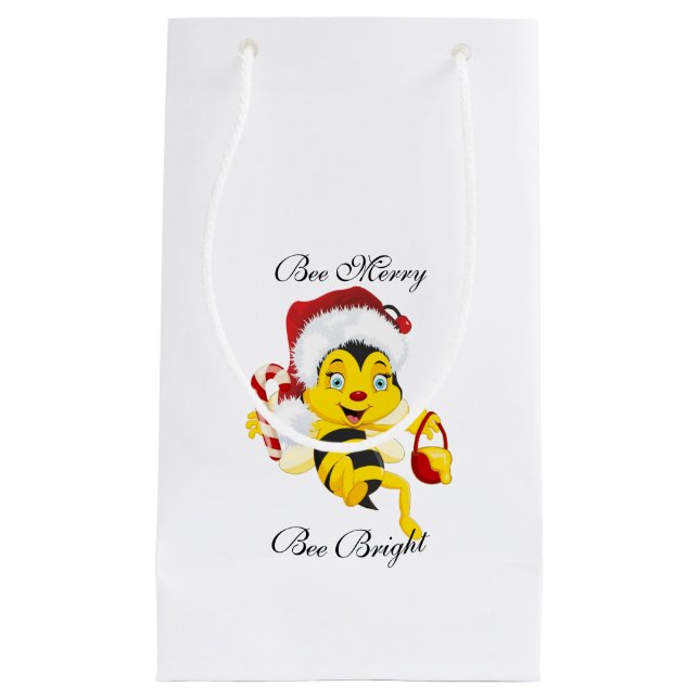 Sacola Para Presentes Pequena Bee Felry Cartoon (Frente)
