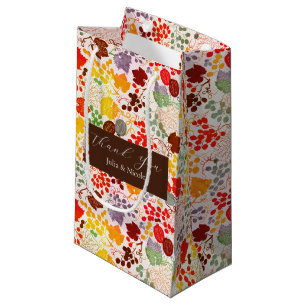 Sacola Para Presentes Pequena Beijo Francês Flores De Uva Doce De Morango Casame