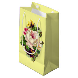 Sacola Para Presentes Pequena Bela Arte Floral Feminina Vintage