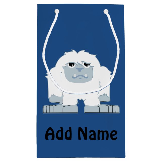 Sacola Para Presentes Pequena Belo Yeti (Verso)