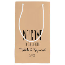 Sacola Para Presentes Pequena Bem-vindo ao nosso PACH de Casamento