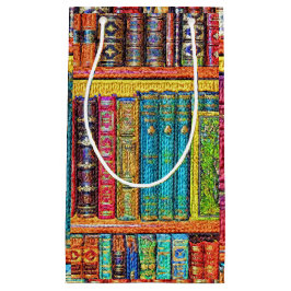 Sacola Para Presentes Pequena Biblioteca Livros GIft Bag