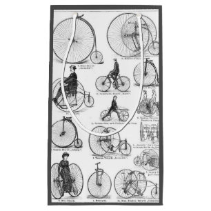 Sacola Para Presentes Pequena Bicicleta de Roda Alta Penny Farthing