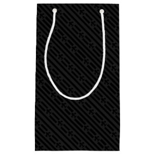 Sacola Para Presentes Pequena Black Velvet Fleur de Lis